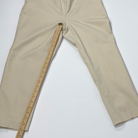 Curvy Rafaella Beige Cotton Blend Ankle Dress Pants 10P - Picture 5 of 8